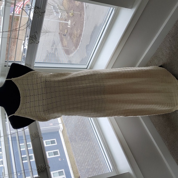 Free People Mallorca Fauxchet Sweater Midi Dress in Natural - L - Picture 8 of 16